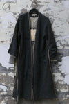 Mutedance 24 Autumn and Winter Drawstring Wool Long Coat Series MD-MD24FW56-GRAY MD24FW56 MD24FW57